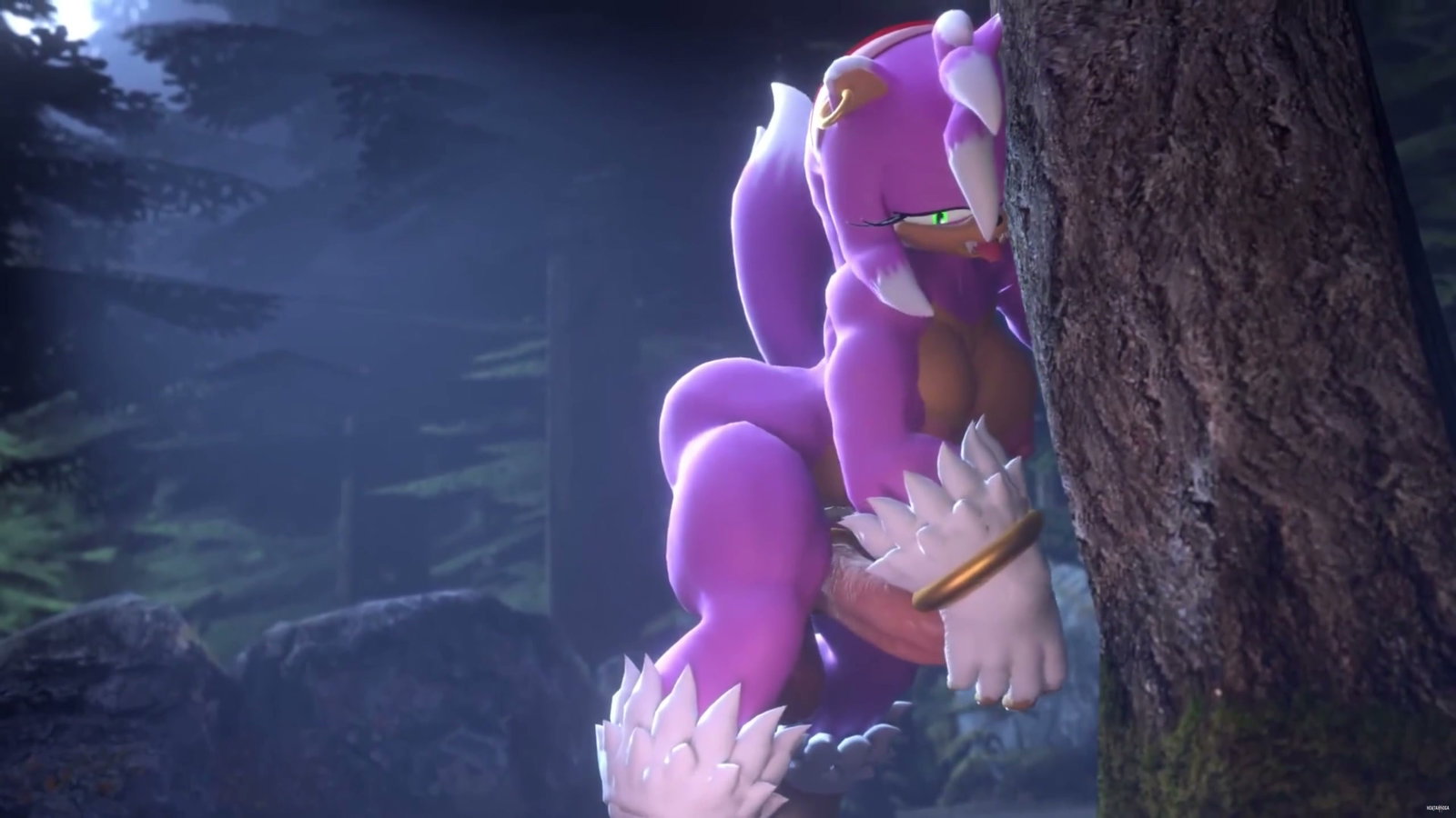 Amy, la mujer lobo, en pleno apogeo (con voces de los personajes) - hentai porno - Video Hentai