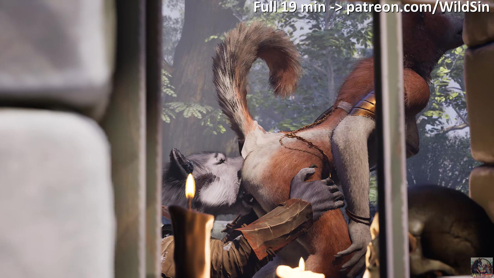 Werewolf couple fucks in The Small Ruins - hentai porn - Hentai Video