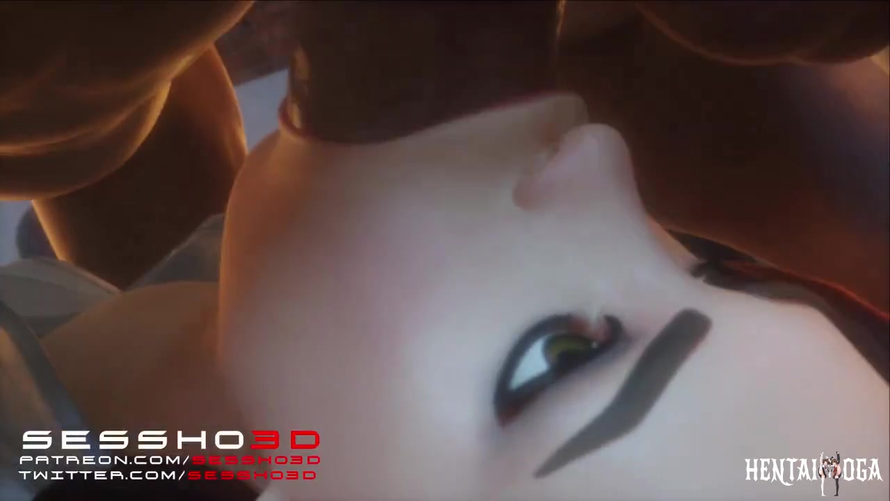 White suit Black Widow blowjob - hentai porn - Hentai Video