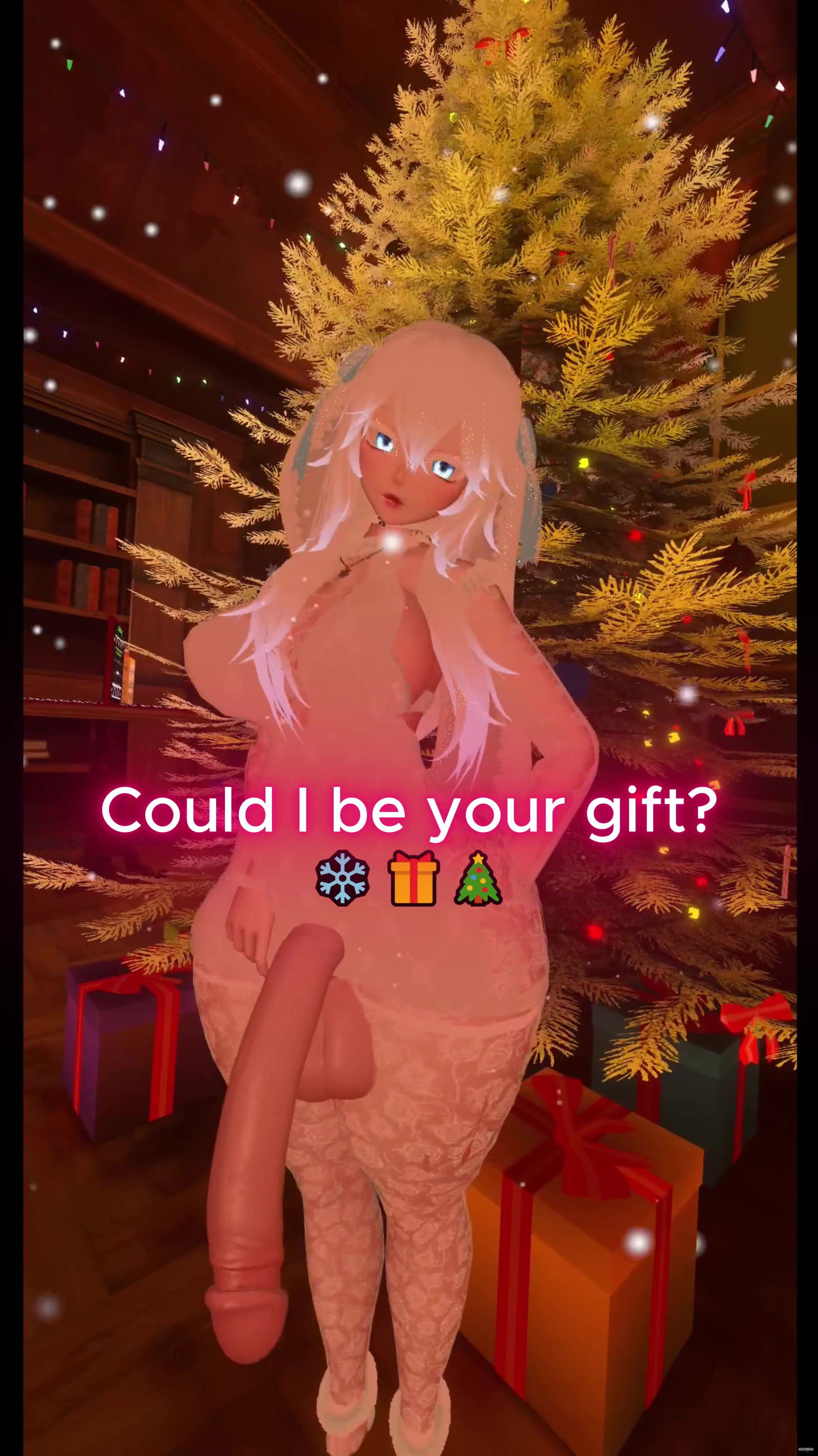 Who&rsquo;s in the mood for a hard, throbbing Christmas present? - hentai porn - Hentai Video