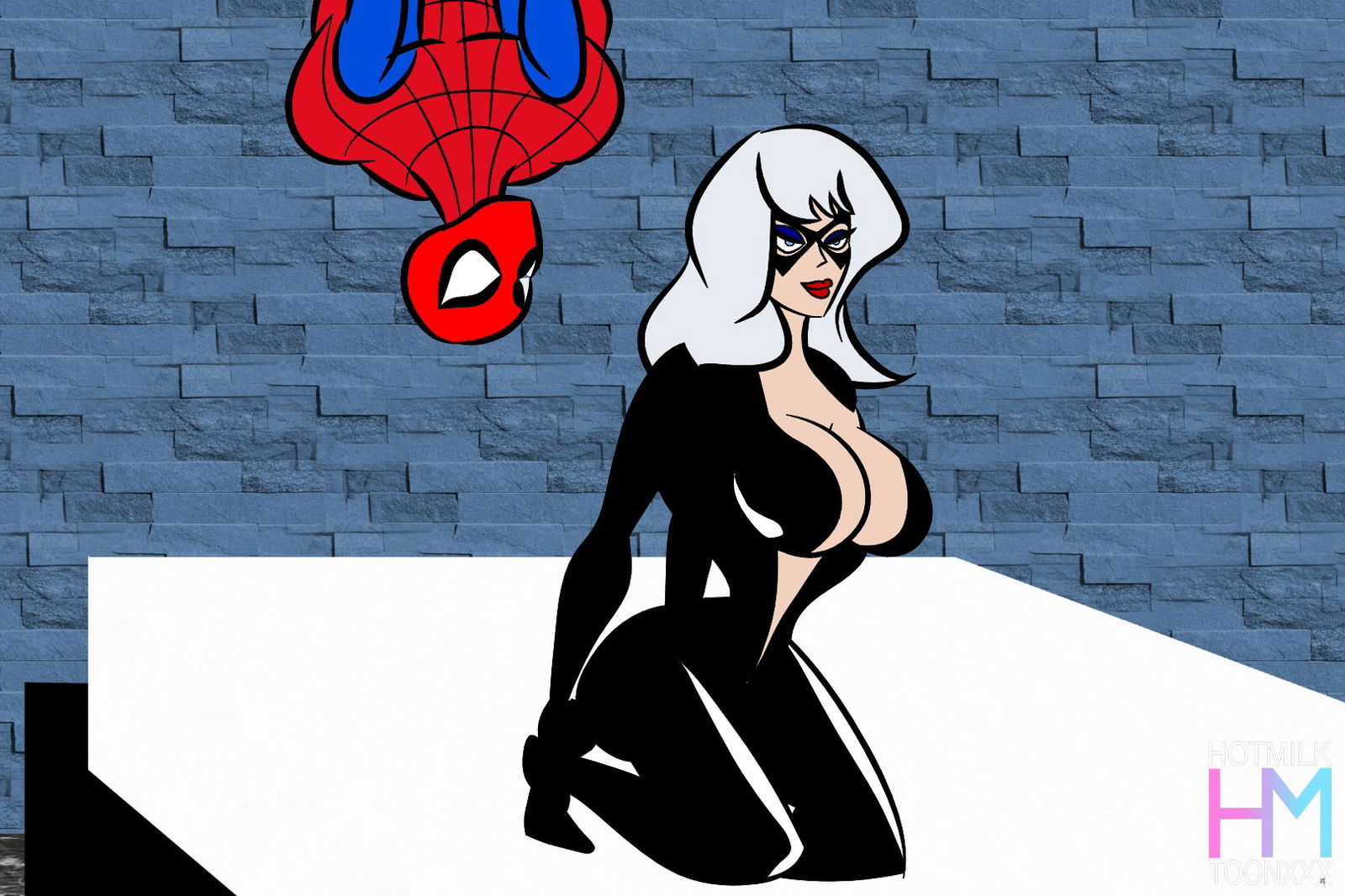 Con el Vajay del Gato, la Ara&ntilde;a Jugar&aacute; - hentai porno - Video Hentai