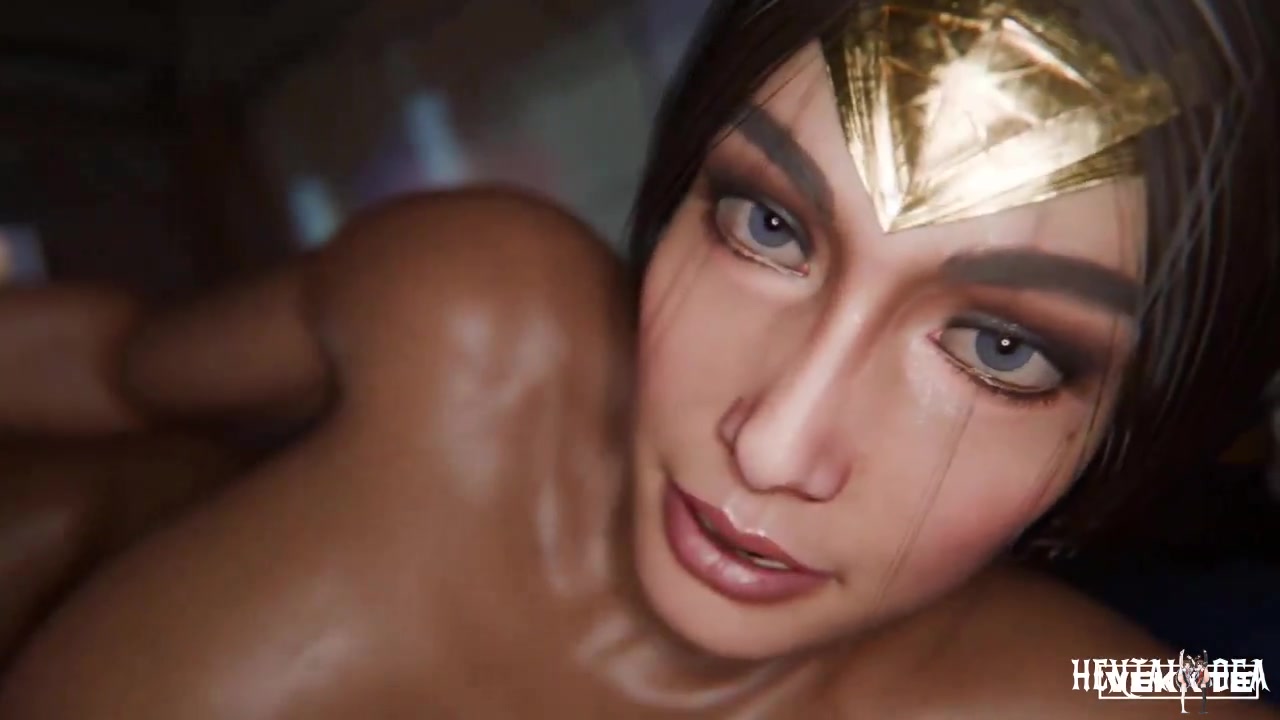 Masturbação manual e engolida pela Mulher Maravilha em POV