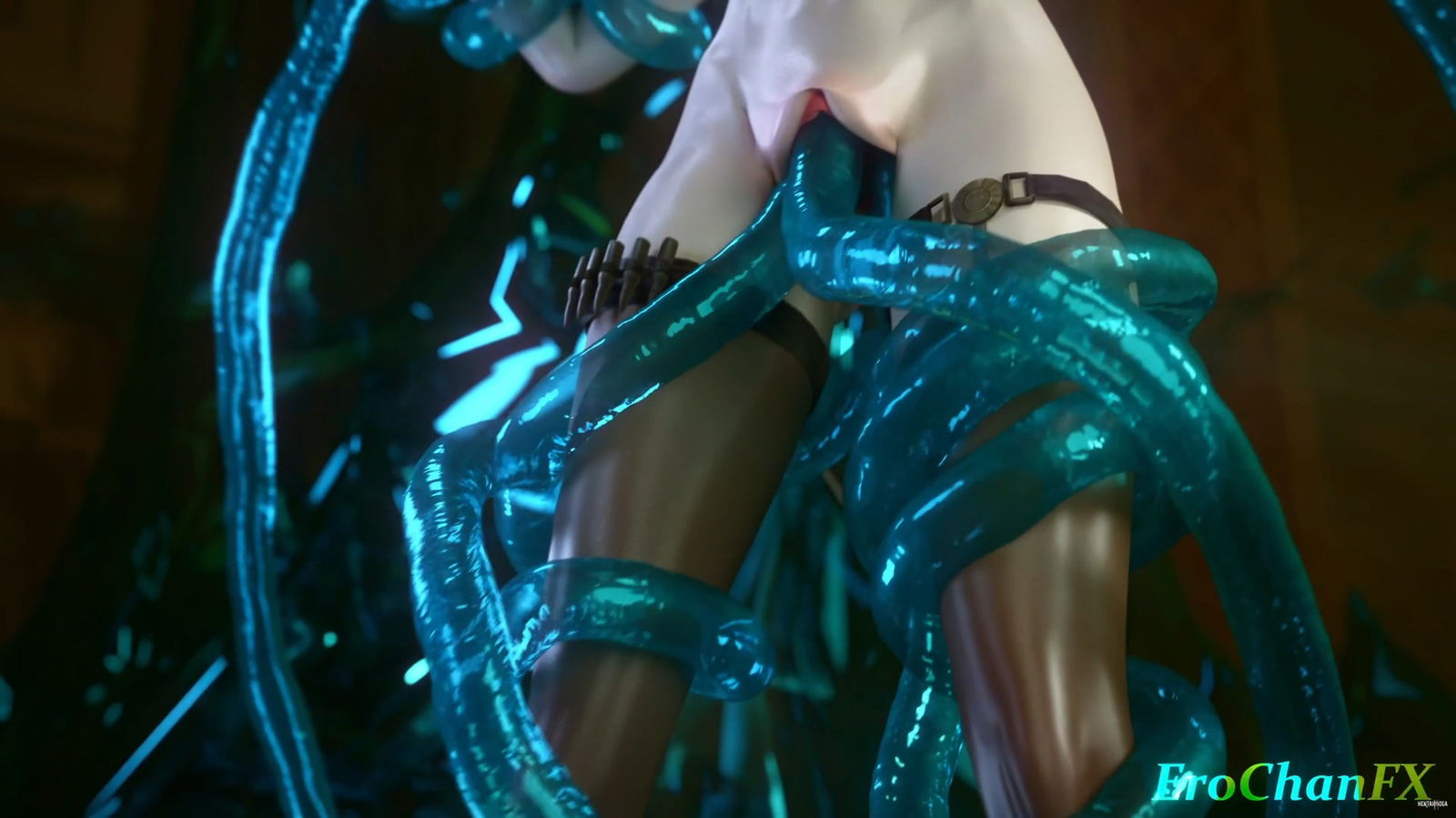 Wuwa Galbrena tentacled - hentai porn - Hentai Video