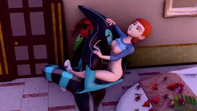 XLR8 Жёстко Трахает Гвен - hentai porno - Video Hentai