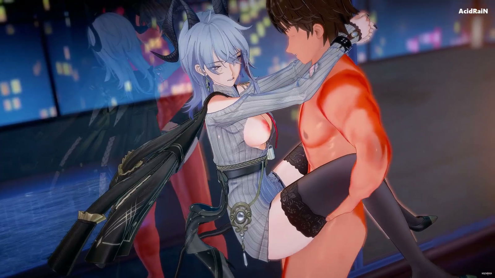 Zani New Skin x Sexo em grupo (WuWa) NTR - porn hentai - Vídeo Hentai