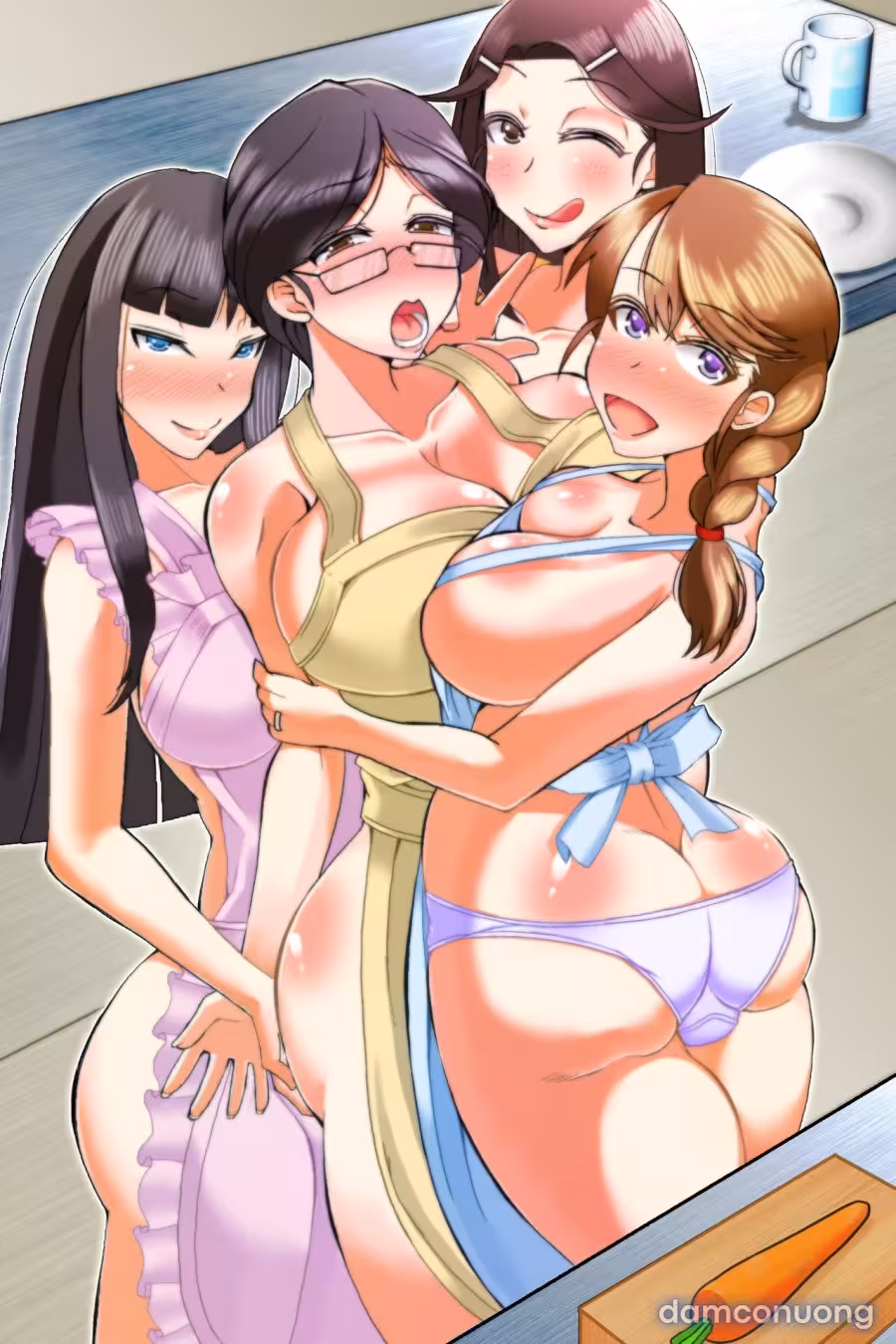 Erotsuma-Tachi Wo Kyousei Hatsujou Oneshot - Page 2