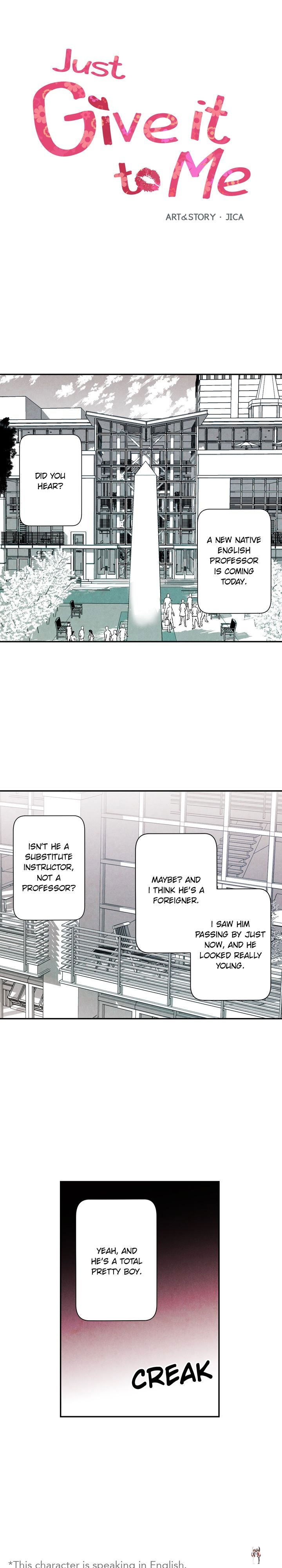 Just Give it to Me Just Give it to Me Chapter 28 - Page 1