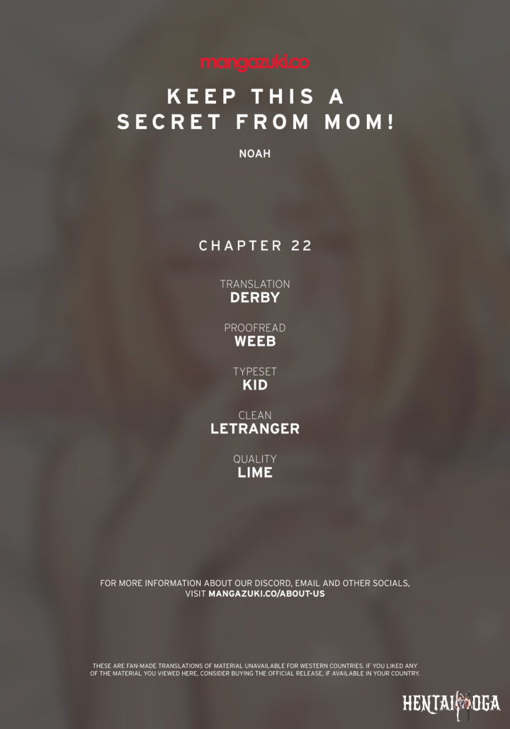 Keep it a secret from your mother! Keep it a secret from your mother! Chapter 22 - Page 1
