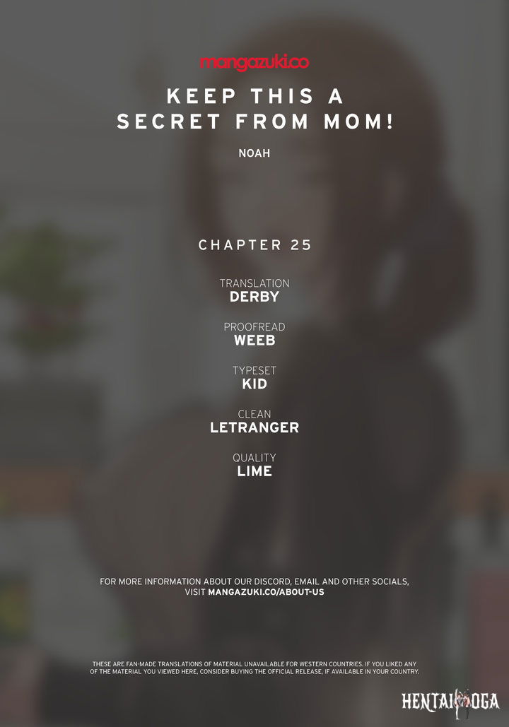 Keep it a secret from your mother! Keep it a secret from your mother! Chapter 25 - Page 1
