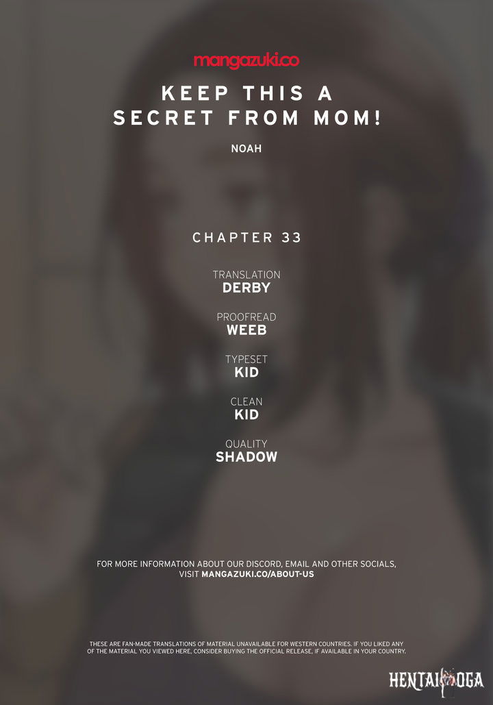 Keep it a secret from your mother! Keep it a secret from your mother! Chapter 33 - Page 1