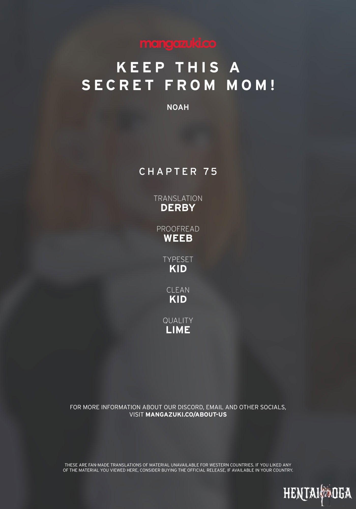 Keep it a secret from your mother! Keep it a secret from your mother! Chapter 75 - Page 1