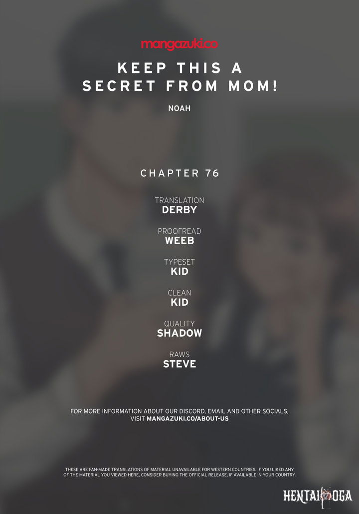 Keep it a secret from your mother! Keep it a secret from your mother! Chapter 76 - Page 1