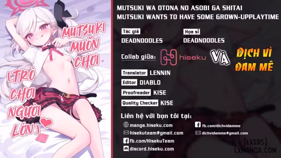 Mutsuki Wa Otona No Asobi Ga Shitai Oneshot - صفحة 1