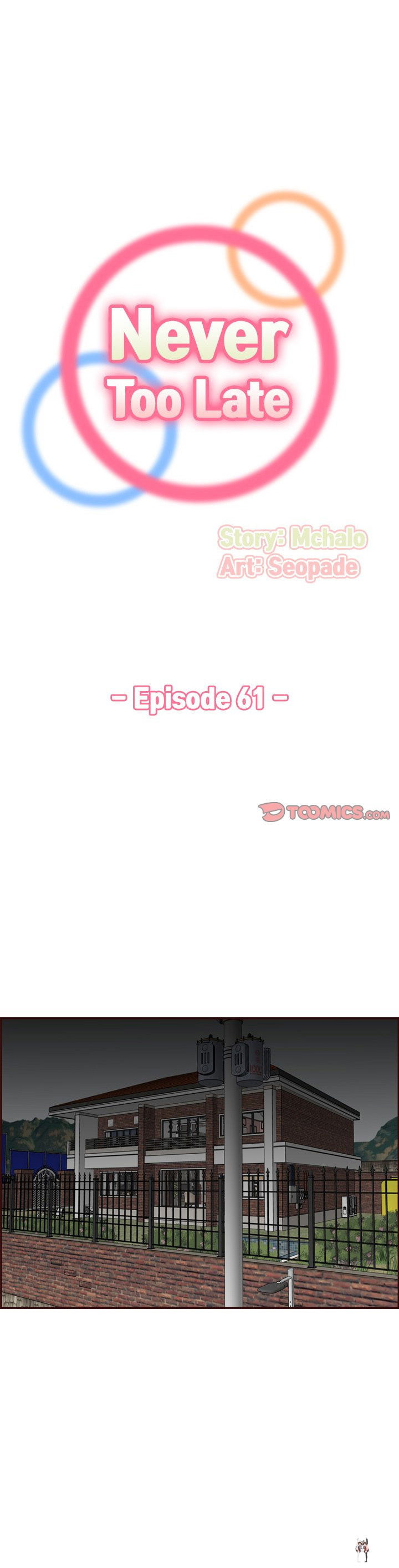 Never Too Late Never Too Late Chapter 61 - Page 1