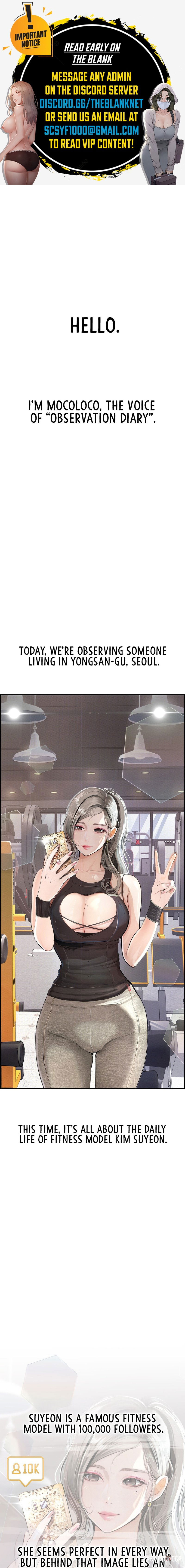 Observation Diary Chapter 18