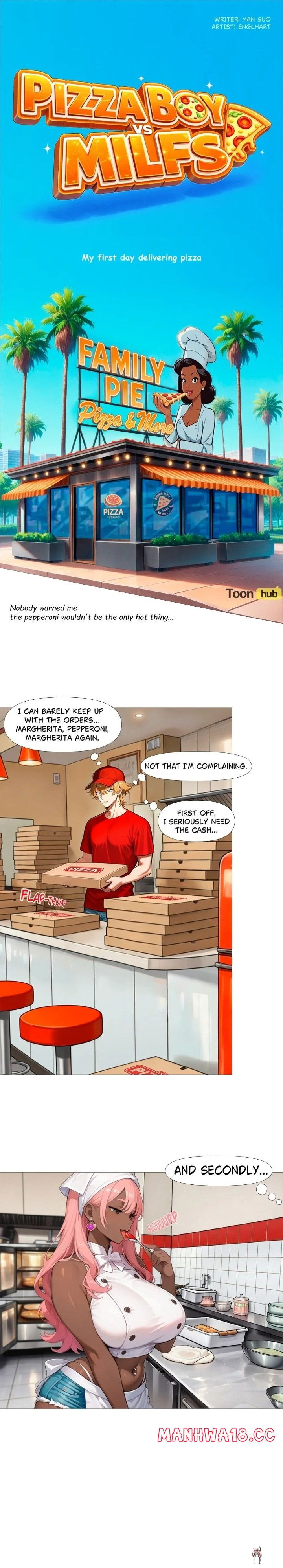 Pizza Boy vs MILFs Pizza Boy vs MILFs Chapter 1 - Página 1