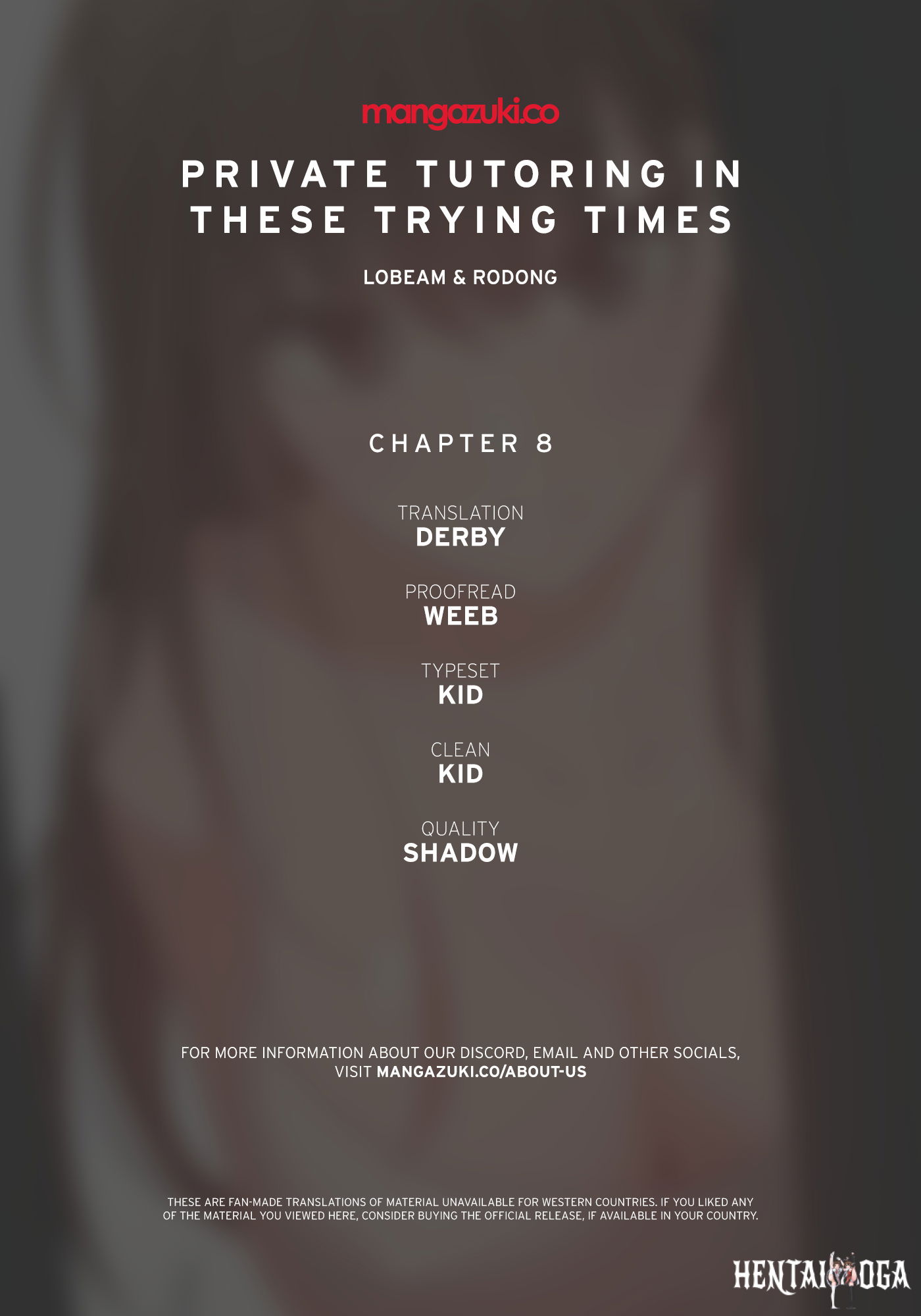 Private Tutoring in These Trying Times Private Tutoring in These Trying Times Chapter 8 - Page 1