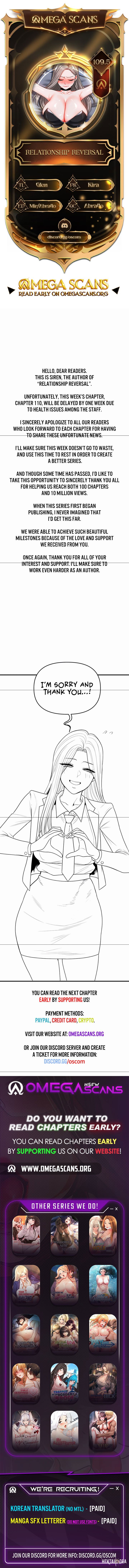 Relationship Reversal Relationship Reversal Chapter 109.5 - ページ 1