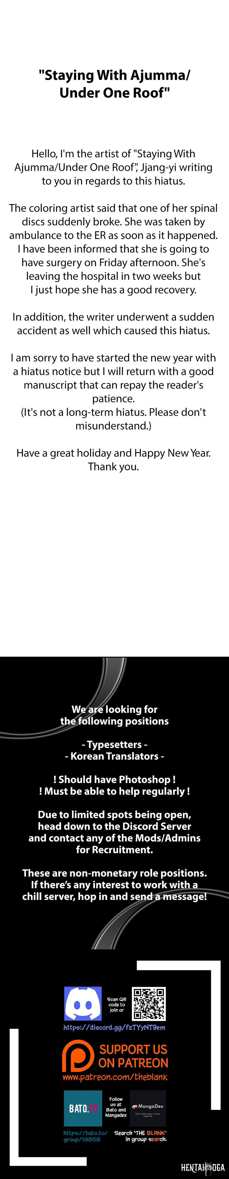 Staying with Ajumma Staying with Ajumma Chapter 44.5 - Page 1