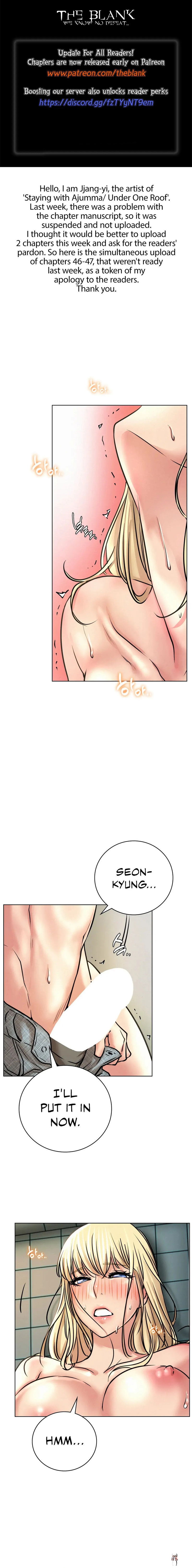 Staying with Ajumma Staying with Ajumma Chapter 46 - Page 1