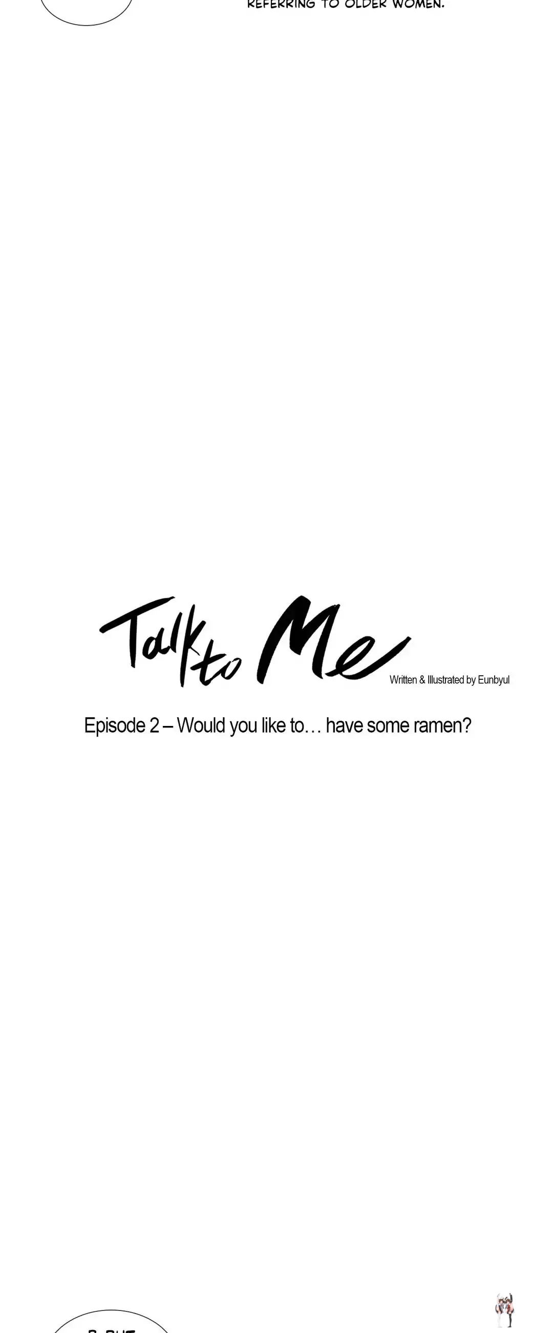 Talk to Me Talk to Me Chapter 2 - Page 3