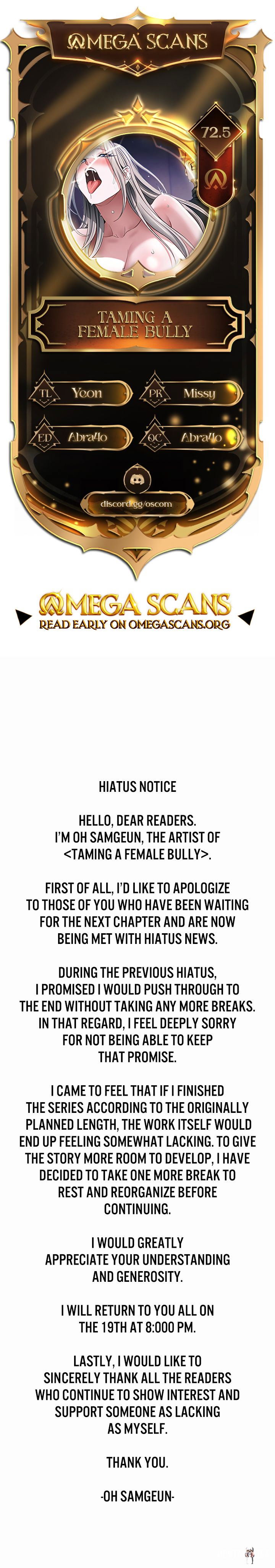 Taming A Female Bully Taming A Female Bully Chapter 72.5 - Page 1