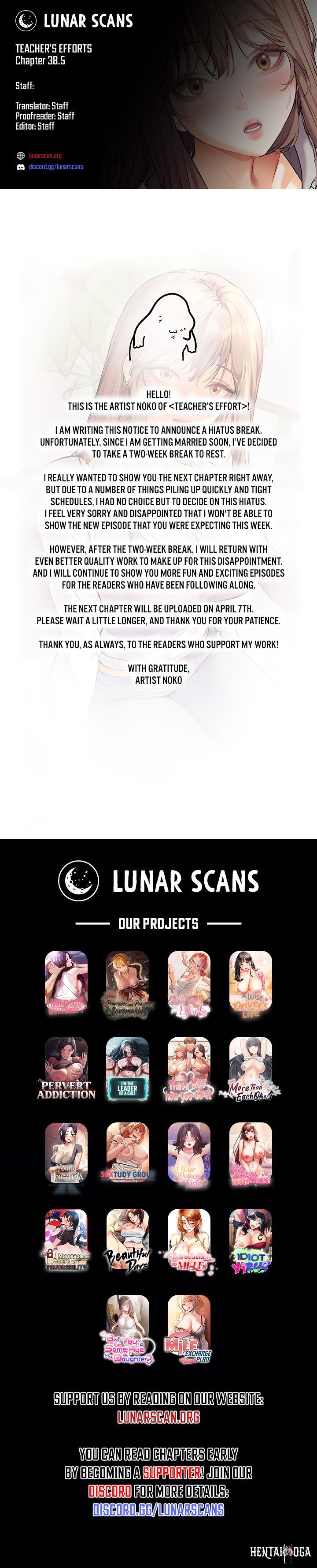 The Teachers&rsquo; Efforts The Teachers&rsquo; Efforts Chapter 38.5 - Page 1