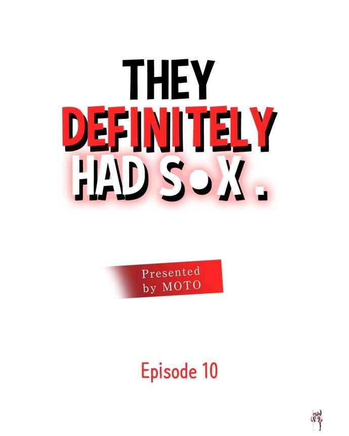They Definitely Had Sex They Definitely Had Sex Chapter 10 - Page 1 They Definitely Had Sex They Definitely Had Sex Chapter 10 - Page 1